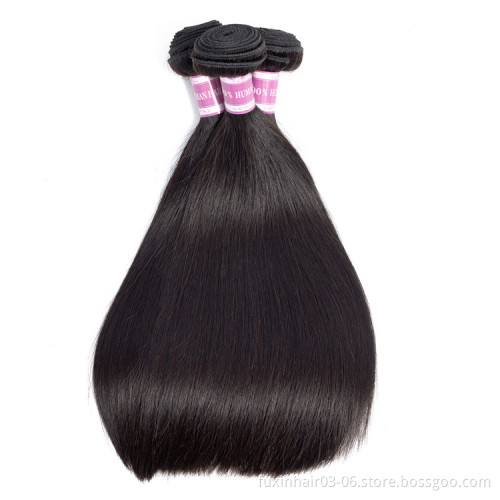 Brazilian 10A Products Virgin Raw Straight Human Hair Extension Silky Hair